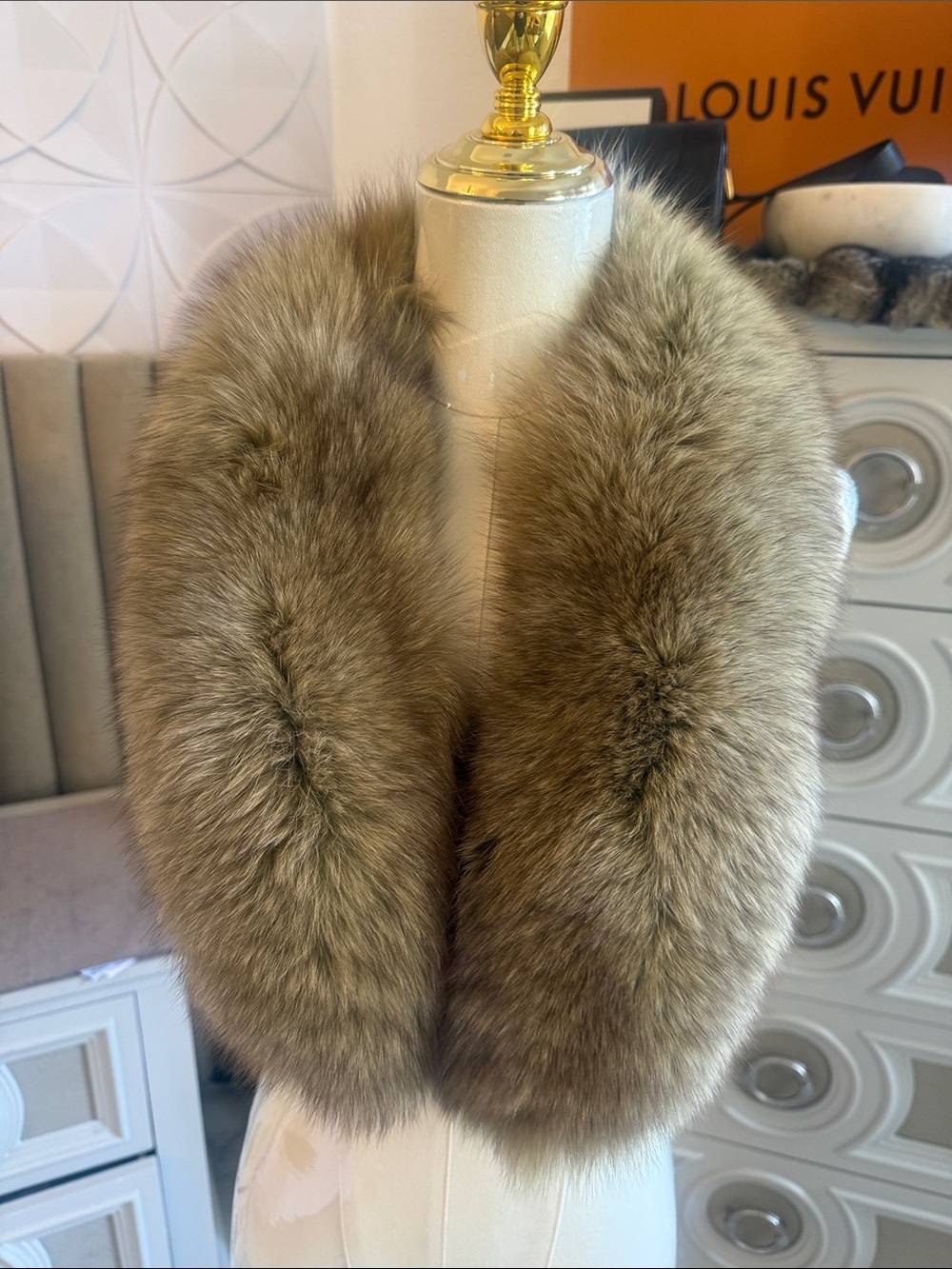 Real Fox fur collar